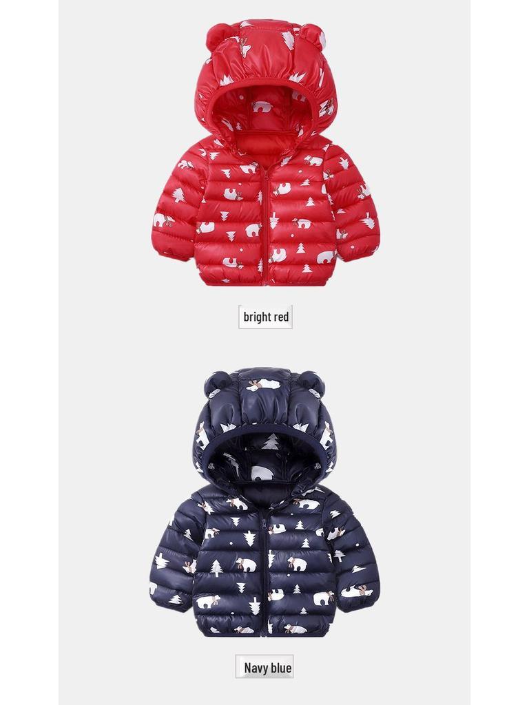 Lightweight Floral Cotton Jacket for Toddlers - Unisex Autumn & Winter Baby Coat