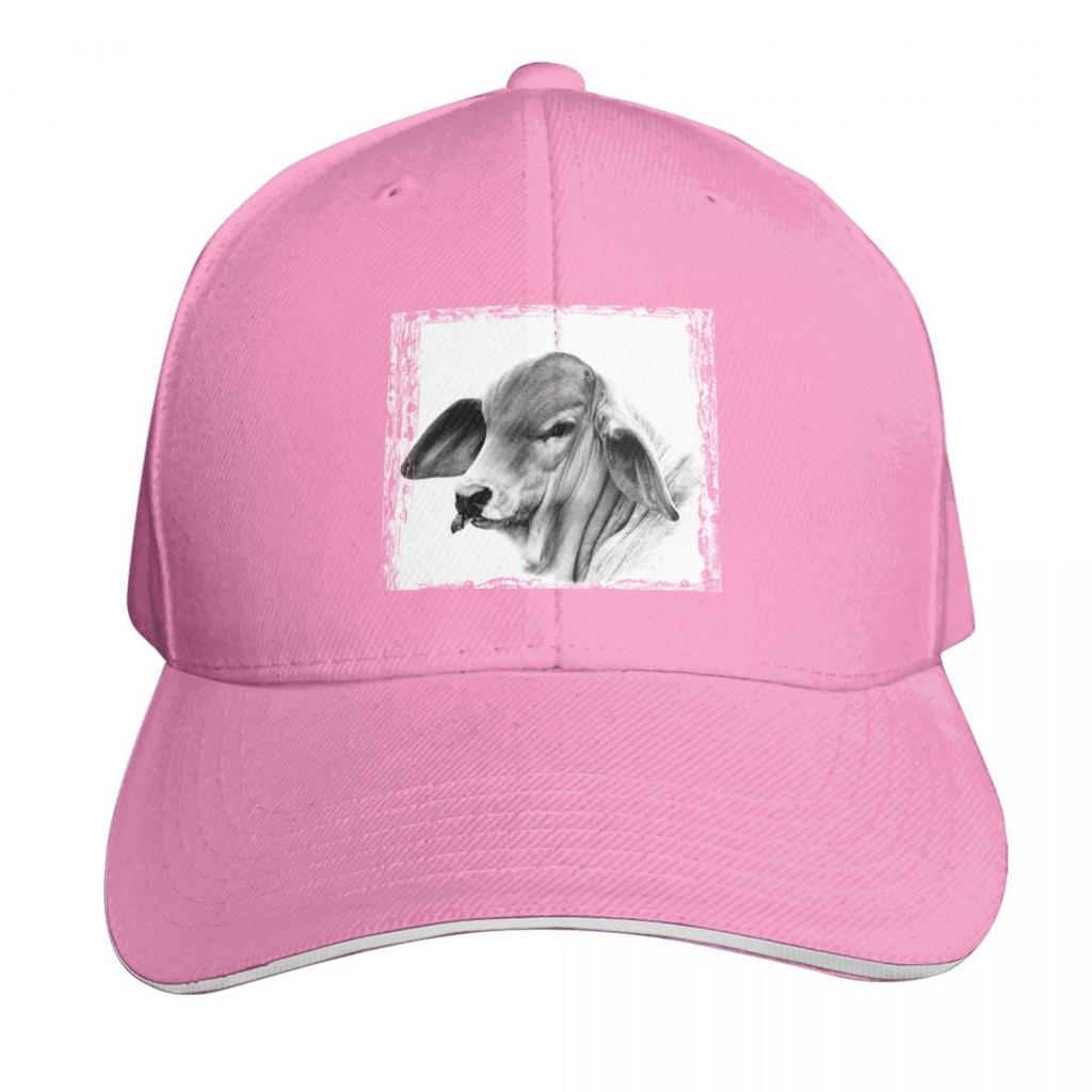 BRAHUnisex CALF PORTRAIT WALL ART Baseball Cap Big Size Hat Mountaineering Trucker Cap GirlS Hats Unisexs