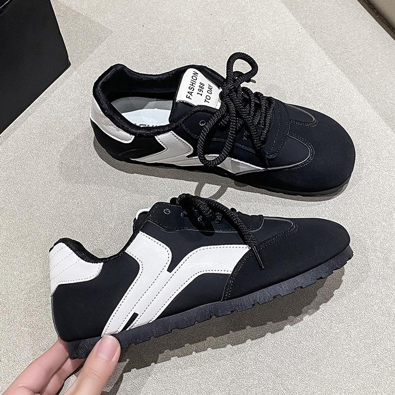 

Black women s shoes spring and autumn versatile student white shoes casual sports board shoes 40 чёрный