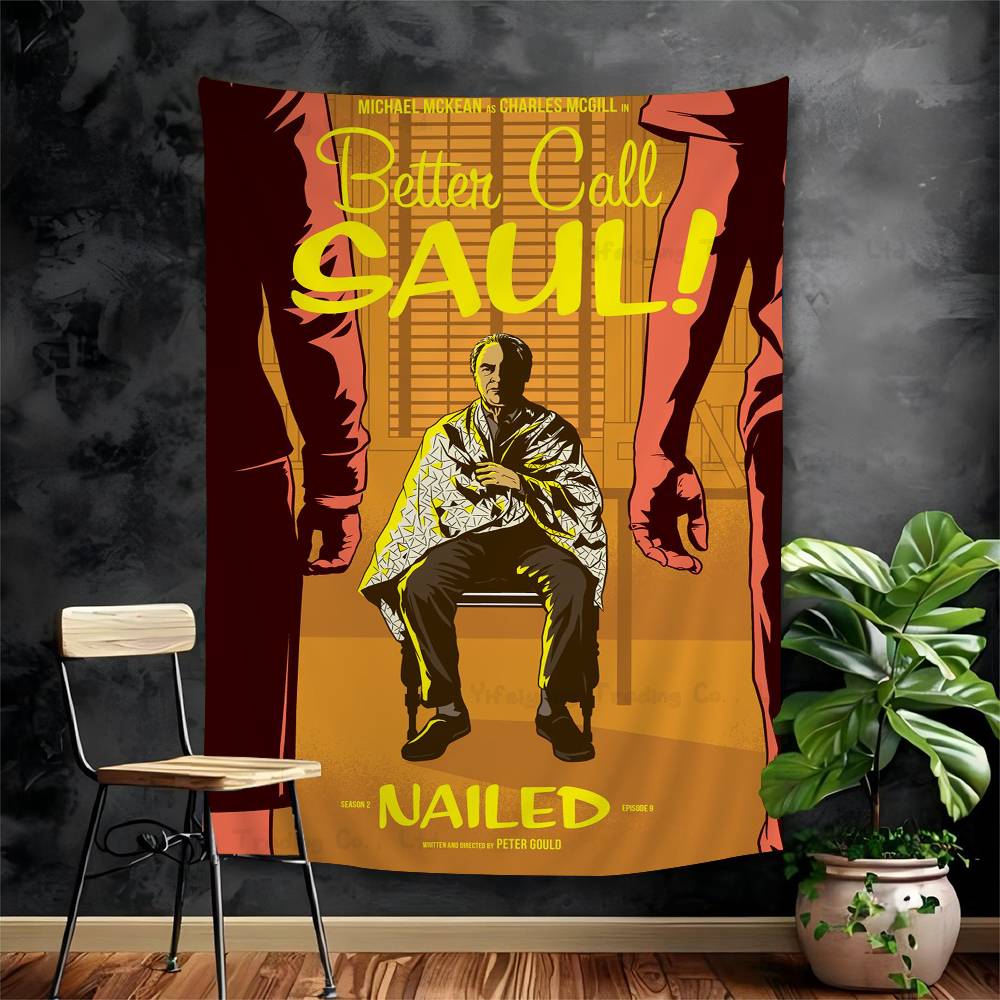 

Better Call Saul TV Series Printed Large Wall Tapestry Hanging Tarot Hippie Wall Rugs Dorm Home Decor 74x94cm(29x37in)