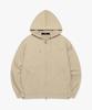 Lmc Washed Og Applique Zip Up Hoodie Beige