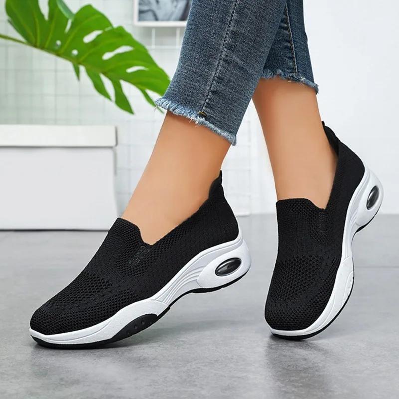 Fashion Shoes for Women 2024 Brand Plus Size Women's Vulcanize Shoes Fashion Round Toe Women's Casual Shoes New Light Mesh Sneakers
