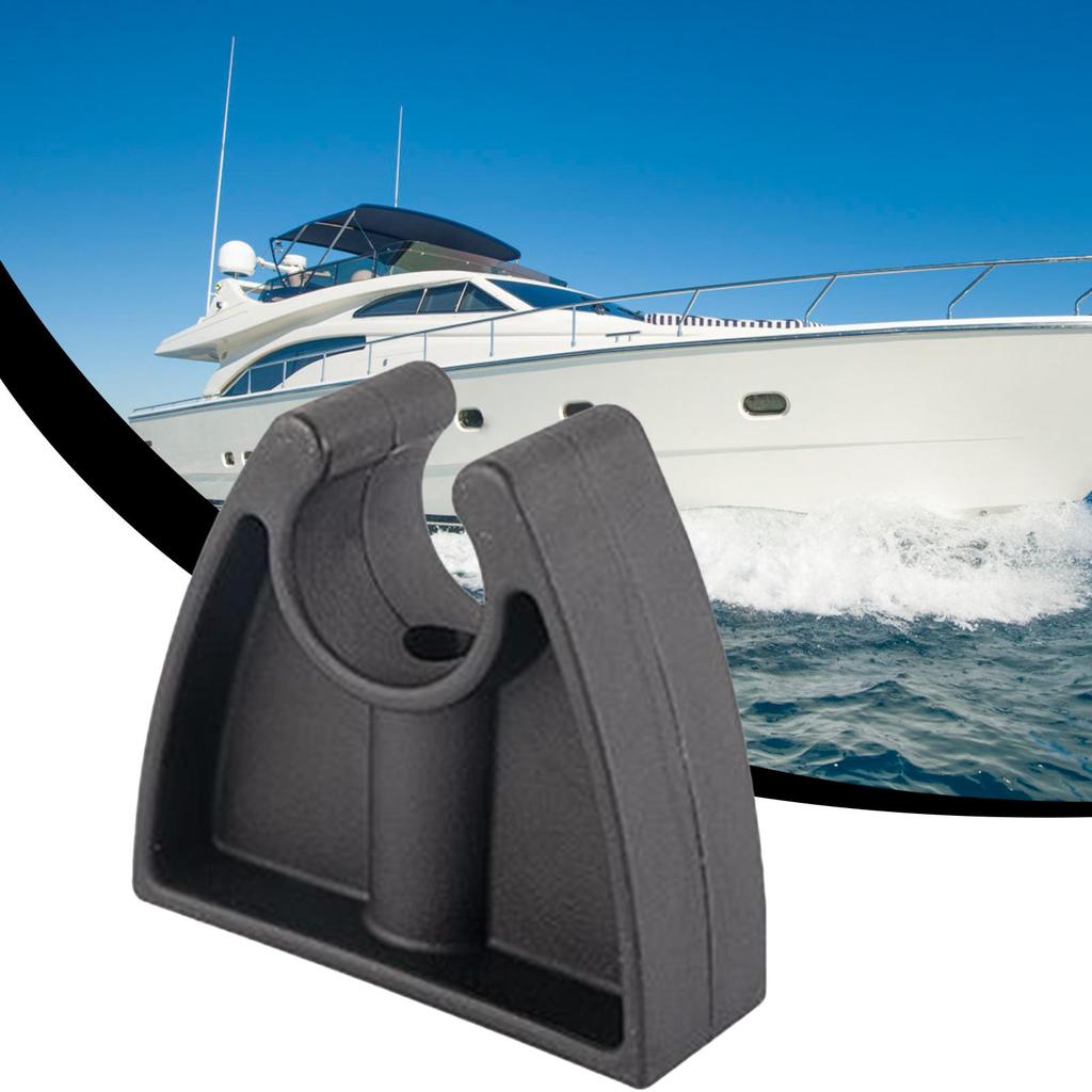 Boat Pole Light Storage Clips Black Clips For Pole Lights Holder For Hook Organization Deck Wall Marine Ship Dock Kayak