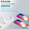 UK 20W PD Fast USB Charging Head for Apple 15, Huawei Type-C, and 5V/2A Devices
