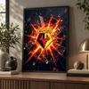 Watford Football Diamond Painting Kit 5D Full Drill DIY Diamond Mosaic Wall Art Home Decor