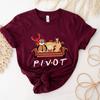 2025 Pivot Shut Up T Shirt Friends Gift Shirts Aesthetic TV Show Tshirt  Friends Themed Tee Pivot Tees Unisex Short Sleeve Tops