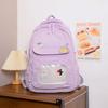 Schoolbag high value schoolbag female college student cute large capacity transparent bar pain bag ins backpack junior high school backpack