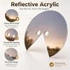 Modern Art Acrylic Mirror Face Mask For Photography And Party Decor