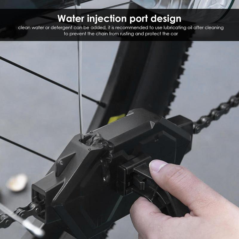 Bicycle Chain Cleaner Strong Magnetic Cycling Chain Scrubber Cleaner for Road Bikes Mountain Bike Cleaning Brush Box