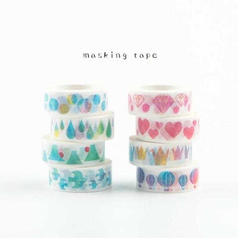 7m*1.5mm Japanese Masking Washi Tape Decorative Adhesive Tape Decora Diy Scrapbooking Sticker Label Stationery