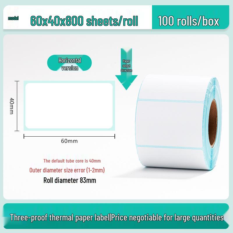 100x150 Self-Adhesive Thermal Paper Labels for Logistics