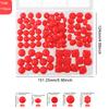 Kovict 110Pcs/Set Silicone Beads Round Lentil Hexagon Loose Bead For Jewelry Making DIY Necklace Bracelet Keychain Accessories