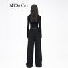 MO&Co. Faux Two-Piece Patchwork Slim-Fit Knit Top