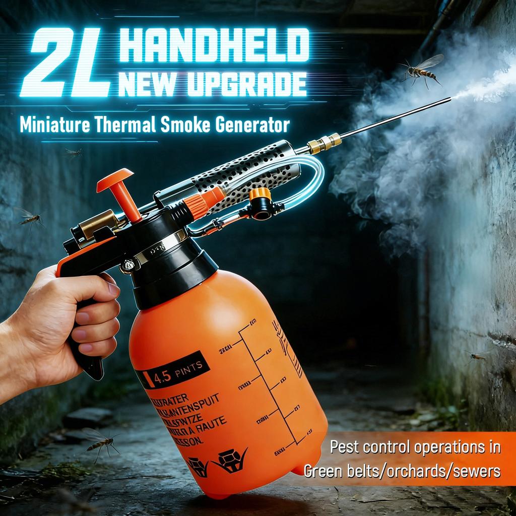 2L Mini Thermal Fog Machine Portable Outdoor Insect Killer Pest Control Equipment for Drainage Fogger