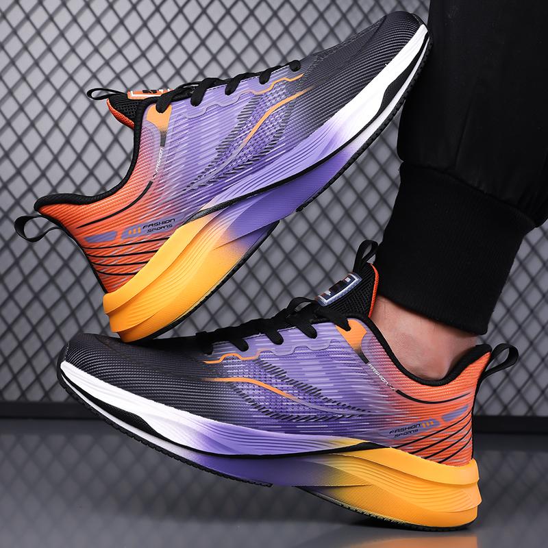 Men Soft Sole Breathable Casual Sport Sneakers Fashion Walking Shoes Sizes 38-46 for Travel Training Commuting and Everyday Wear
