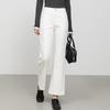 Fanzhen Women's High-Waist Loose Fit Cropped Flare Jeans