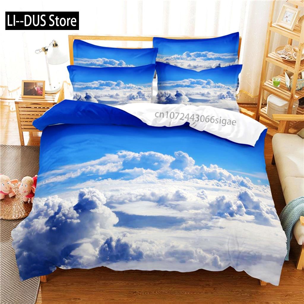 Comforter Beautiful Scenery Bedding Set 3D Bedding Digital Printing Queen Size Bedding Sets Fashion Designs