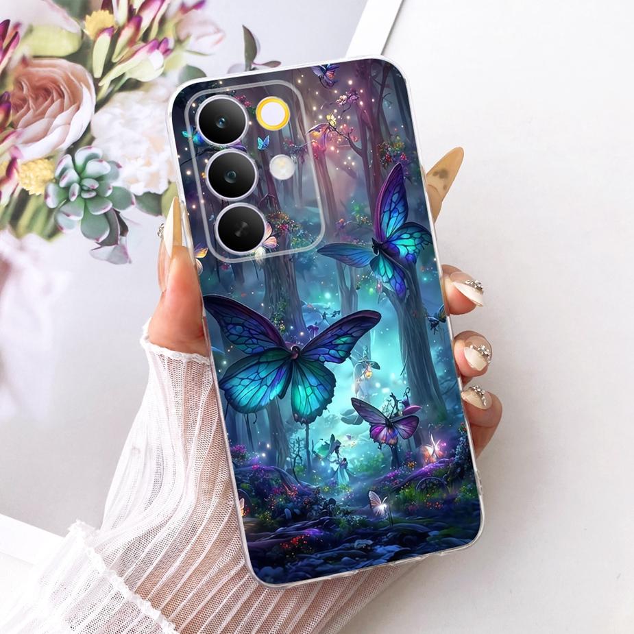 For Realme C85 Pro Case Stylish Flowers Butterfly Painted Cover Soft Slim Phone Case For Realme C85 C 85 RealmeC85 Pro 5G Fundas
