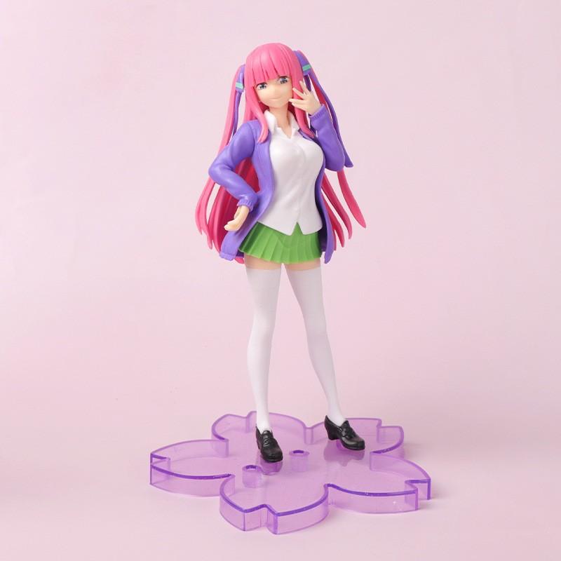 17CM Anime Gotoubun no Hanayome Figure Nakano Ichika Nakano Nino Animation Model Toy Gift Collection Decoration Ornaments