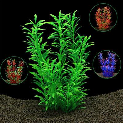 CL07-S Aquarium Decor: Artificial Water Plant Ornament for Fish Tanks