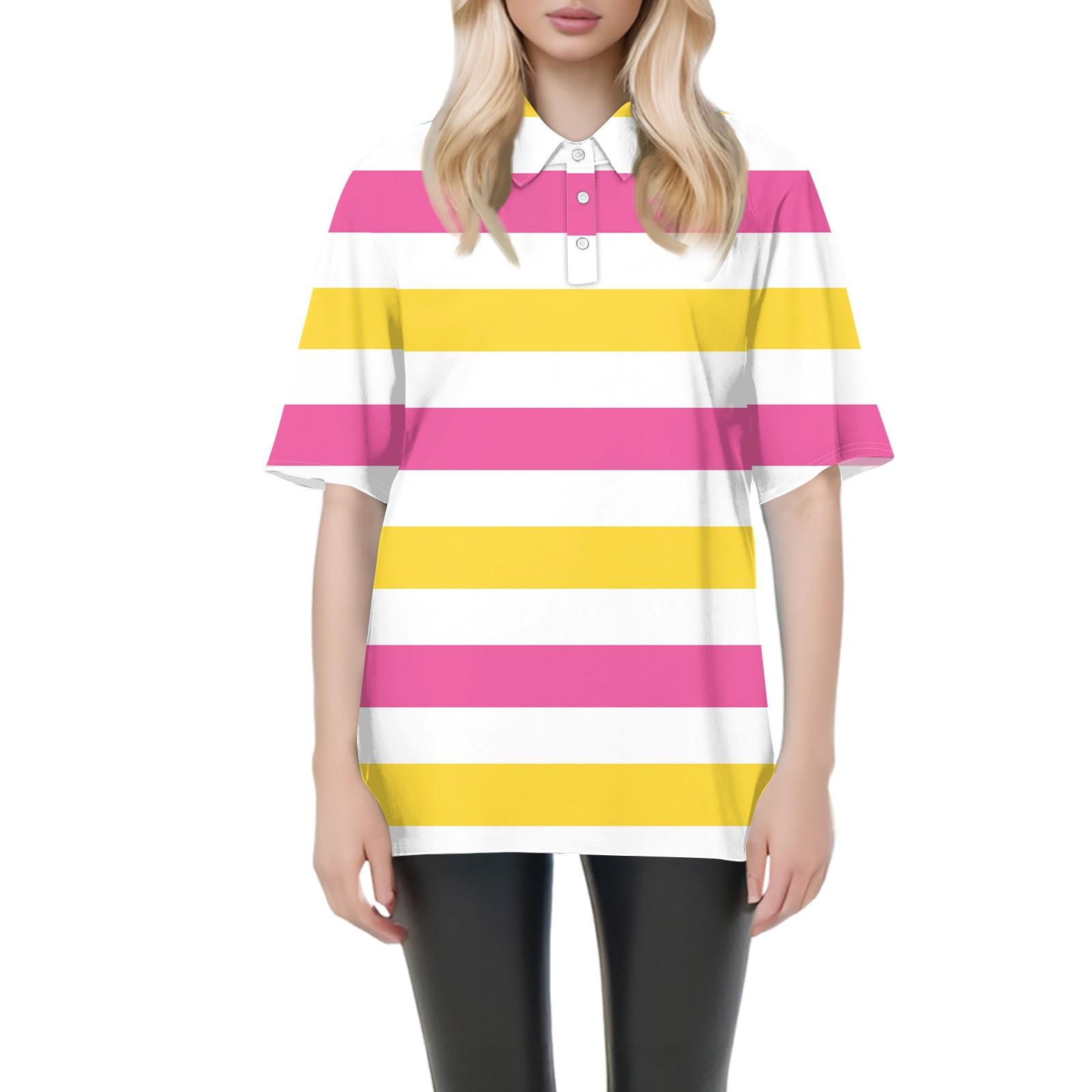 

Женская мода повседневная блузка с коротким рукавом и принтом Пасхи на лацканах L белый