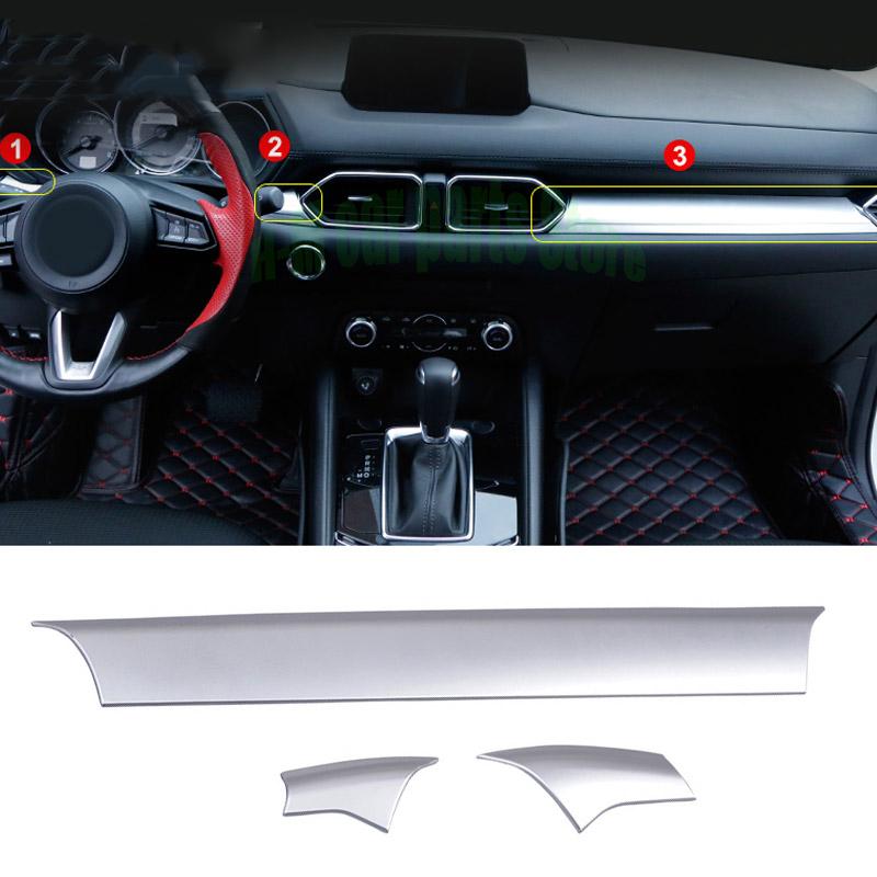 Pentru Mazda CX-5 CX5 accesorii tabloul de bord al mașinii Capac ornamental pentru control central ABS interior cromat