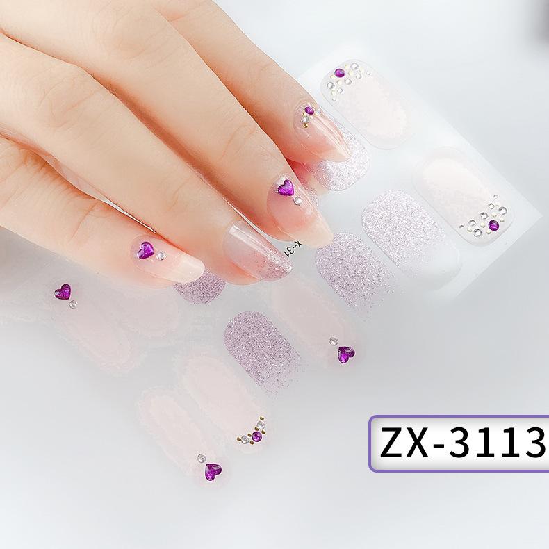 

Трехмерная водонепроницаемая пленка для гель-лака без запекания, все прилипает, японский и корейский ветер, весенне-летняя пленка для ногтей, бумажная пленка для ногтей, бумажная пленка для ногтей ZX3113