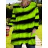 Women's Long-sleeved Round-neck T-shirt, Suitable for Spring, Autumn and Winter Seasons. It Has Pockets and Print Designs. Machine Washable.
