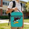 Perry The Platypus Insulated Lunch Bag Portable Cute Duck Reusable Thermal Bag Tote Lunch Box Work Travel Men Women