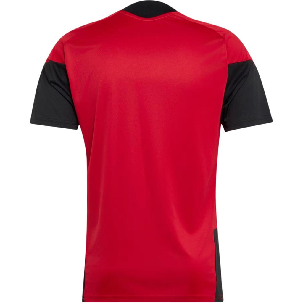 adidas Manchester United Letter Round Neck Logo Short Sleeve Football Shirt Player Version Men Tops KC4872