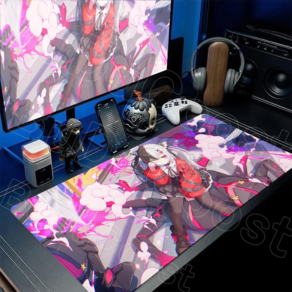 HD Printing Neverness To Everness Mousepad Office Computer Anime Anti-slip Desk 400x900mm Lacrimosa Cute Girl Gamer Keyboard Mat