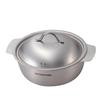 [Captain Stag] Outdoor Cooker, Kitchen Pot, 18cm, Stainless Steel, 1.4L, UH-4212, Silver