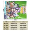 Umamusume Pretty Derby Blankets Anime Game Fuzzy Awesome Warm Throw Blankets for Chair Covering Sofa Spring/Autumn Travel