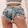 Summer Low-Waist Denim Shorts for Women - Sexy Nightclub Hot Pants DS Performance Wear