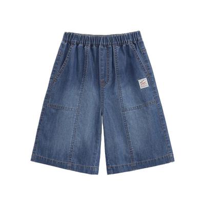 Boys' Classic Washed Elastic Waist Denim Shorts
