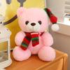 Lovely Cartoon Christmas Scarf Bear Penguin Soft Stuffed Elk Teddy Bear Doll Plush Toy Decoration Girl Boy Kids Christmas Gift