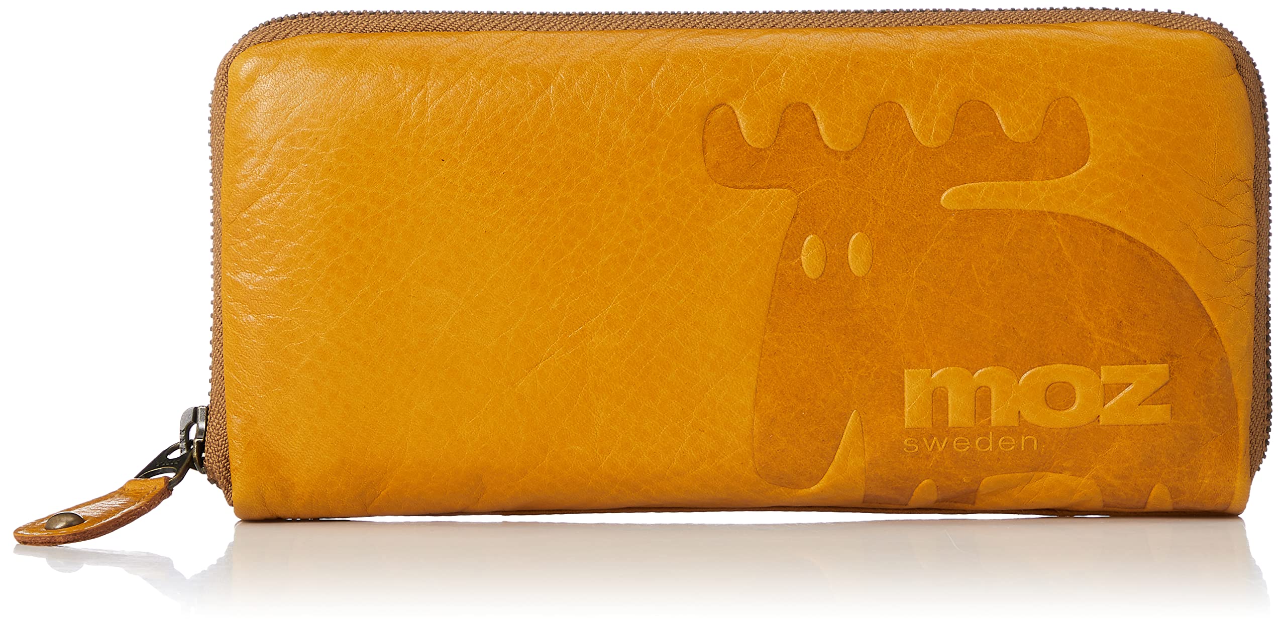 

Wallet Long Wallet Genuine Leather Cowhide Round Zipper Large Capacity Bag Stitch Scandinavian Bag Wallet Camel [Mozu] Women s Men s Stitch/Long верблюд