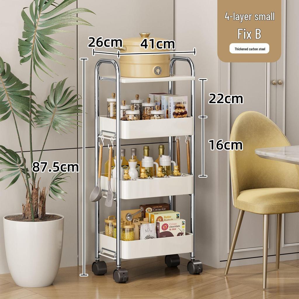 Stylish Multi-Layer Snack Storage Cart for Living Room and Kitchen