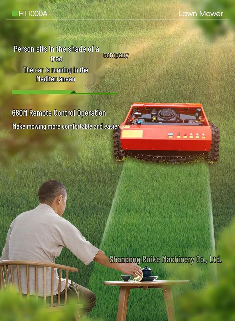 Remote Control Crawler Mower for Vietnam: Agricultural Lawn Mulching & Weeding Robot