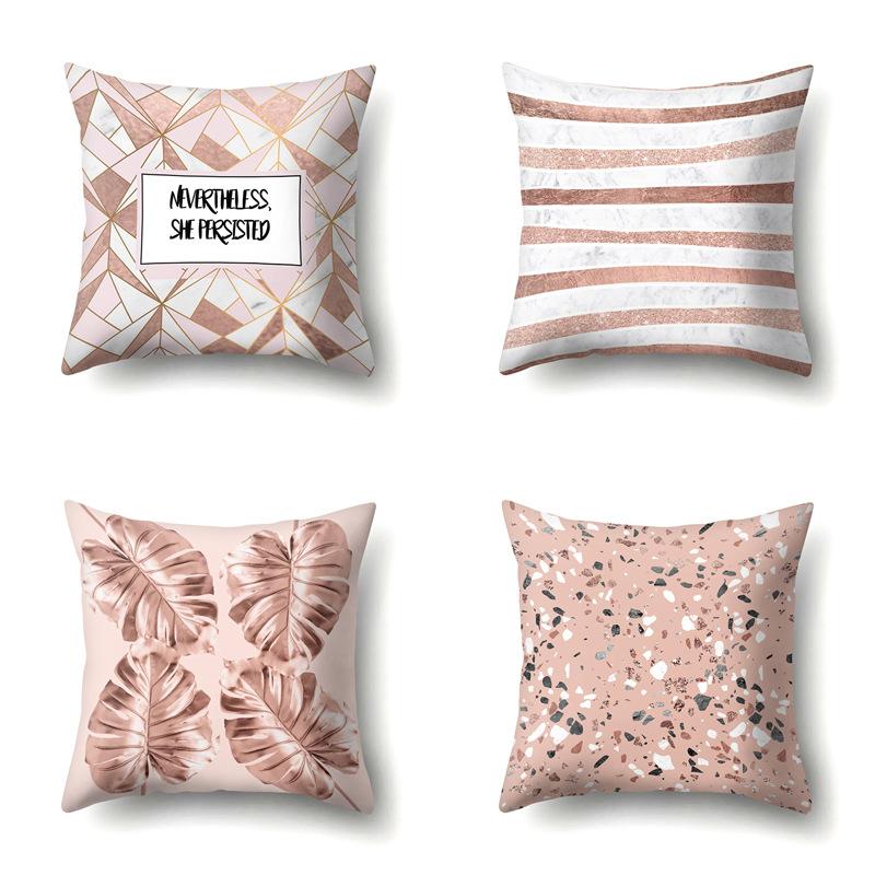 Polyester Pillow Case Automobile Decoration Home Print Pillow Case Automobile Sofa Waist Cushion Cover