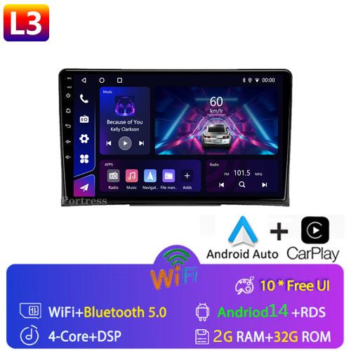 Radio Auto Multimedia Player 9 inch Sistem Android pentru Volkswagen Multivan T5 2003 - 2015 Navigație GPS Ecran Split Bluetooth
