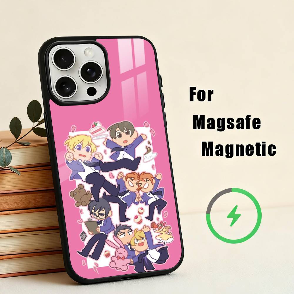 O-Ouran High School Host Club  Phone Case For iPhone17,16,15,14,13,12,11 Plus,For Magnetic Wireless Charge Cover