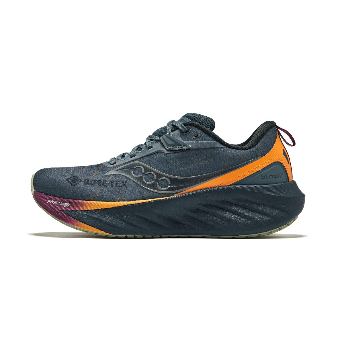 

SAUCONY Triumph 22 Gtx Премиальная амортизация Водонепроницаемые Дышащие Кроссовки для бега Женские кроссовки Серо-синие S10966-253 37