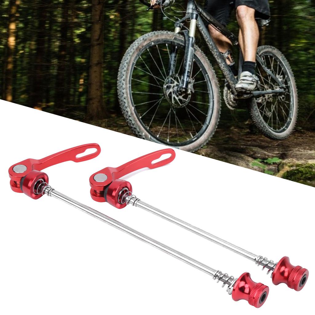2Pcs   Wheel Hub Skewers Mountain Bike Road Bike Axle Quick Release Skewer Lever