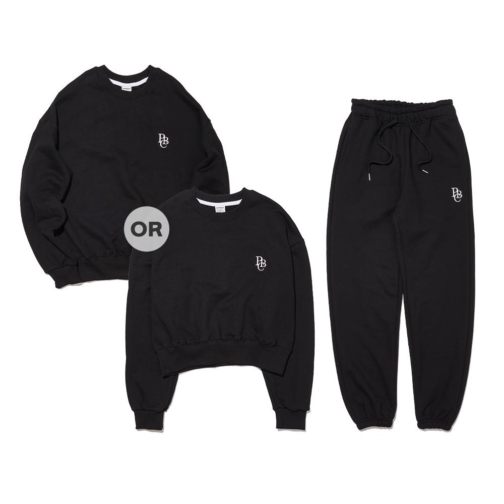 PAPERBOY [Set] Women'S Pbc Sweat Set-Black