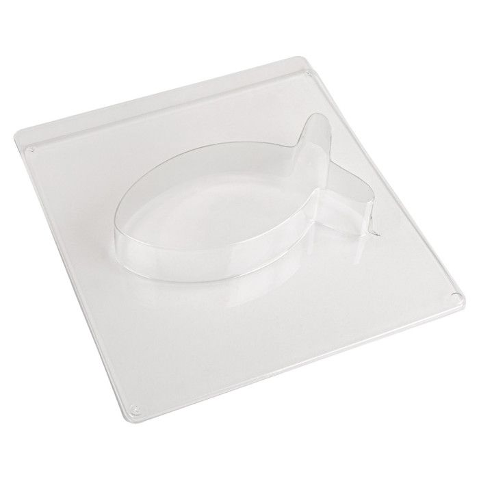 Moule à poisson - RAYHER - 19x9,8cm - Profondeur 4cm - Couleur blanche