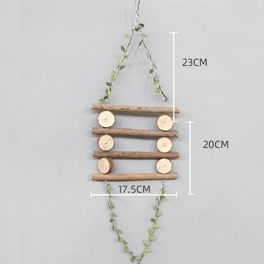 Natürlicher Ast Schaukel Papageien Spielzeug Kletter Brett Vogel Spielzeug Sitz Vogelkäfig Zubehör