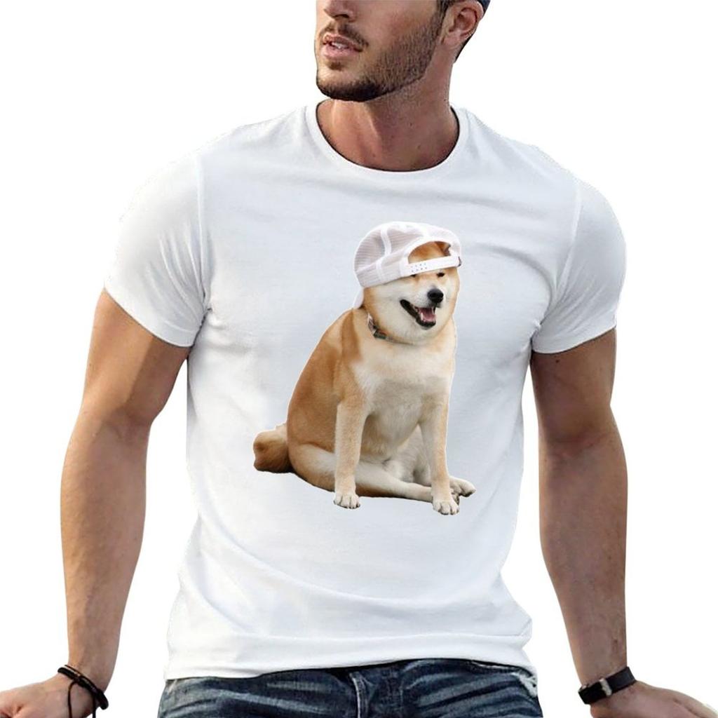 Cool Dog T-Shirt Work Wear Simple Tee Shirt