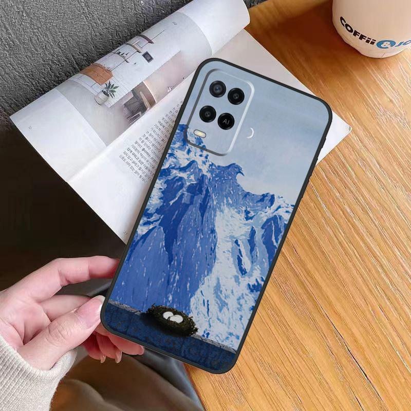 Rene Magritte Art Case For Oppo A5 A6 Pro A18 A38 A58 A78 A98 A54 A74 A94 A17 A57 A80 A60 A40 A96 A76 A16 A15