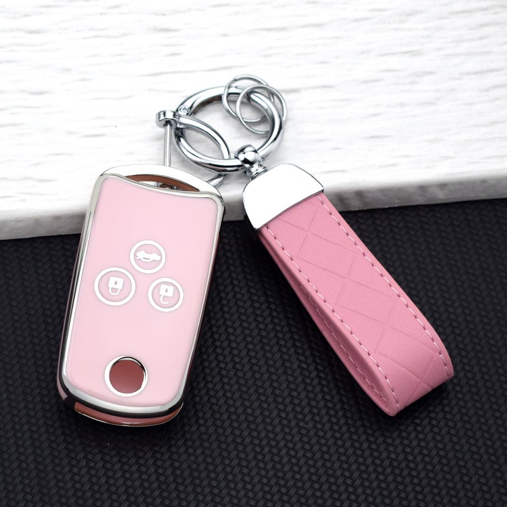 TPU Car Flip Key Case Cover For Acura TL TSX ZDX RSX CRZ Honda Civic Fit Accord CRV HRV Jazz Odyssey Car Key Chain Accessories